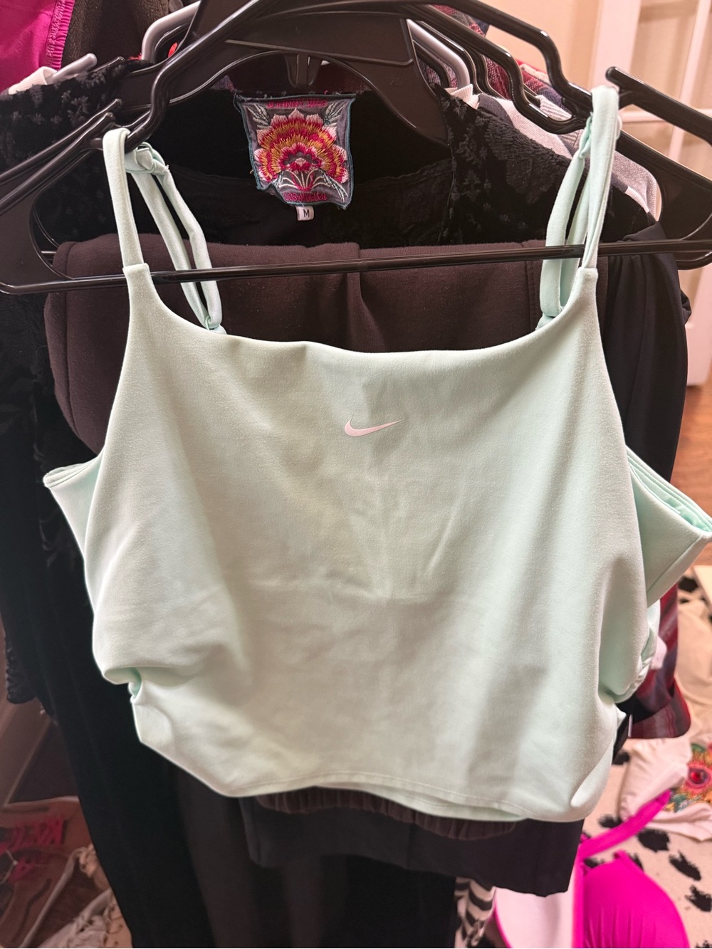 Nike Mint/Seafoam Double-Strap Cropped Tank
